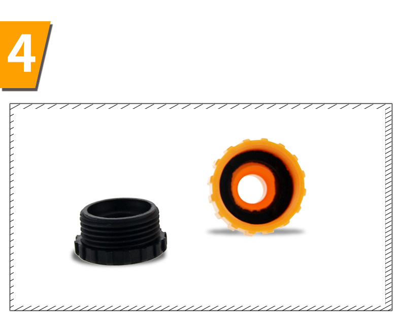 Copper water-stop connection standard connection multi-function connector 4-piece car wash water accessories