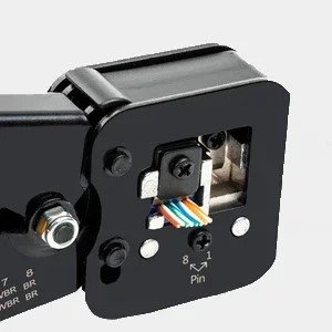 Pass Through RJ45 Cat6/Cat5e Connectors Crystal End Gold-Plated 8P8C Crimp UTP Standard Ethernet Network Modular Plug