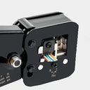 Pass Through RJ45 Cat6/Cat5e Connectors Crystal End Gold-Plated 8P8C Crimp UTP Standard Ethernet Network Modular Plug