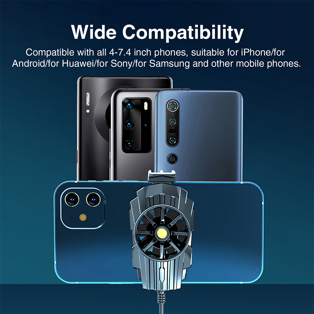 G6 Universal Mobile Phone Cooler Game Cooling Fan Gamepad Holder Stand Radiator