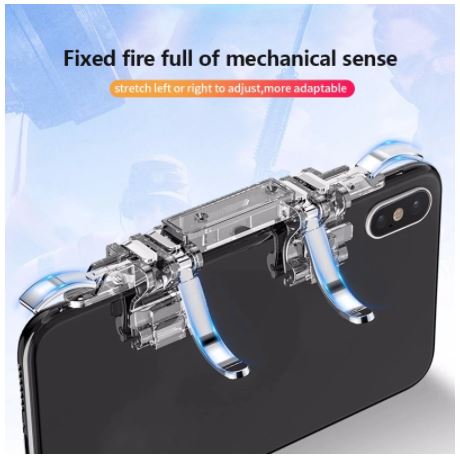 19 Stretchable PUBG Game Controller Gamepad Joystick For Mobile Phone 6 Finger Controller Trigger Game Shooter Fire Button