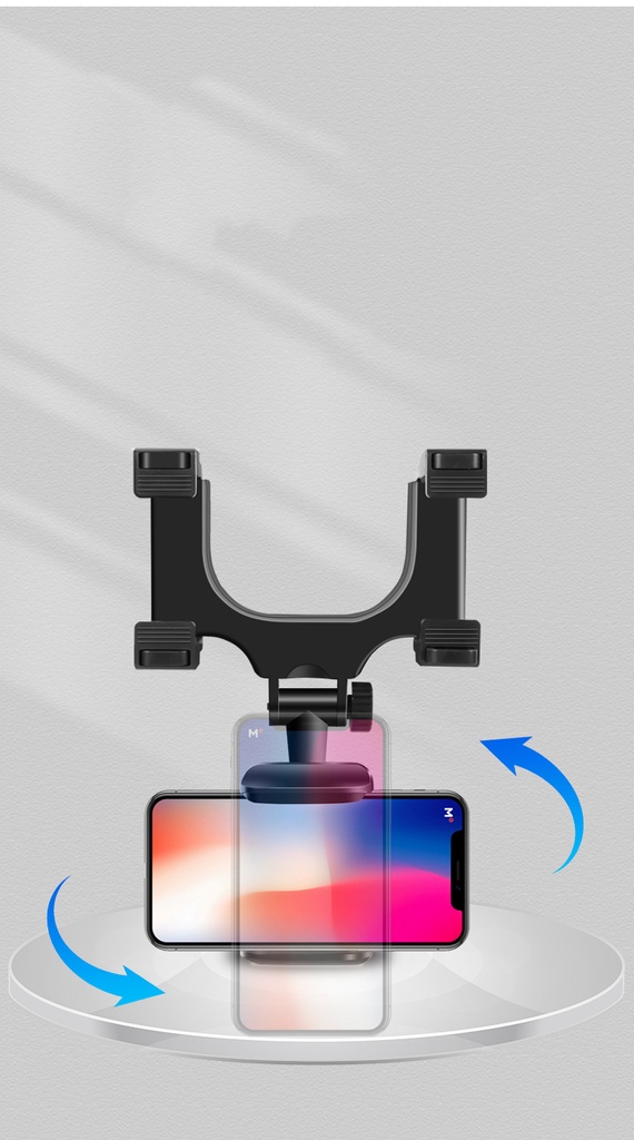 Car rearview mirror phone holder