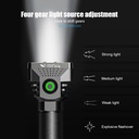 6 Led Portable Flashlight USB Rechargeable 4 Mode Flashlights