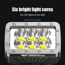 6 Led Portable Flashlight USB Rechargeable 4 Mode Flashlights