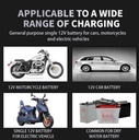 Intelligent pulse 12V 8-20AH lead-acid battery motorcycle battery charger