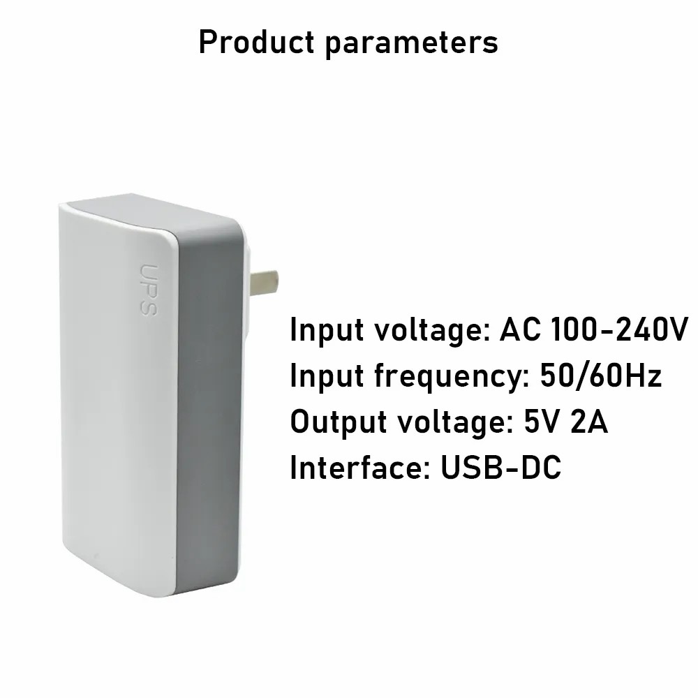 Mini DC UPS Uninterruptible Power Supply Is a Standby Energy Storage Power Supply 5V 1800mAh for CCTV Camera