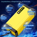 Intelligent pulse 12V 8-20AH lead-acid battery motorcycle battery charger