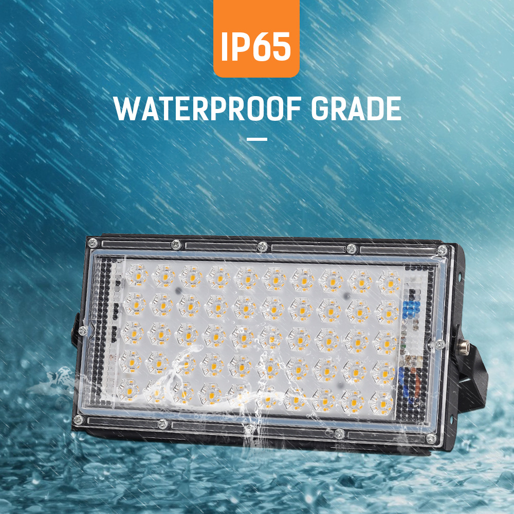 12V LED low voltage floodlight outdoor waterproof 50W 100W with battery alligator clip