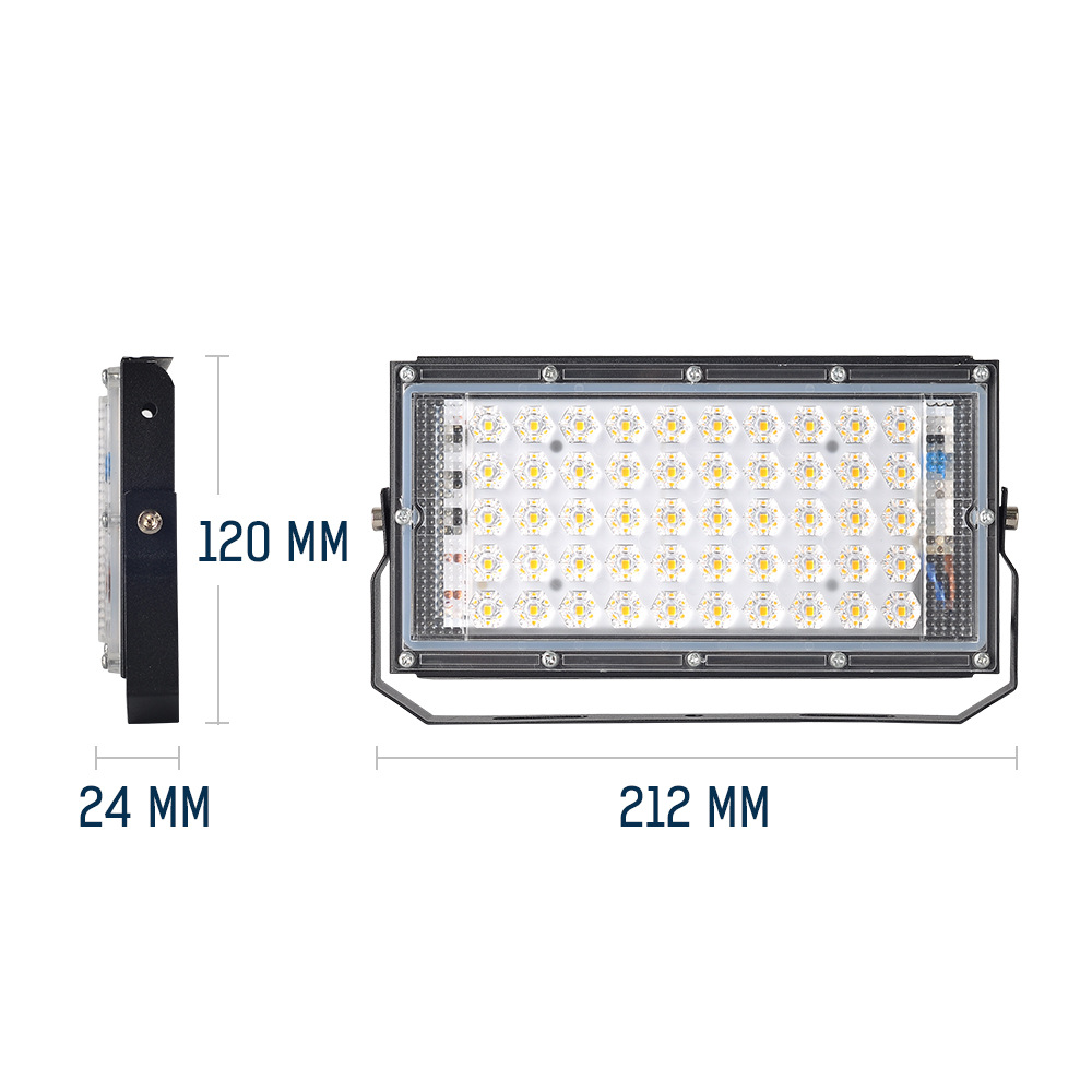220v 50W US plug LED floodlight IP65 waterproof white light