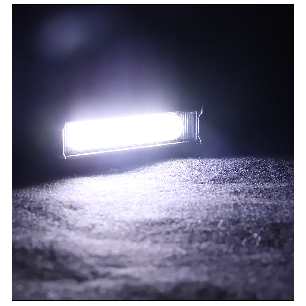 DXZ car LED strip light mini small single row COB 9W work light modified daytime running light motorcycle auxiliary light