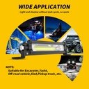 DXZ car LED strip light mini small single row COB 9W work light modified daytime running light motorcycle auxiliary light