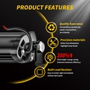 DXZ car LED strip light mini small single row COB 9W work light modified daytime running light motorcycle auxiliary light
