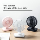 4000MAH Large Capacity Desktop Fan Home Office Silent Desk Fan New USB Charging Student Dormitory Shake Head Small Fan