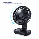 4000MAH Large Capacity Desktop Fan Home Office Silent Desk Fan New USB Charging Student Dormitory Shake Head Small Fan