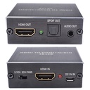 HDMI-compatible Audio Extractor + Optical TOSLINK SPDIF + 3.5mm Stereo Audio Converter 4K x 2K Audio Splitter