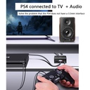 HDMI-compatible Audio Extractor + Optical TOSLINK SPDIF + 3.5mm Stereo Audio Converter 4K x 2K Audio Splitter