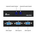 2 in 1 Out 2 Port VGA Selector Box VGA/SVGA Manual Sharing Selector Switch Box Switcher Splitter