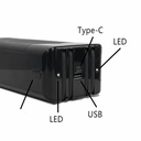 14-section PD fast charging Diy 18650/18700/20700/21700 batteries power bank removable shell case with 4 charging cable (without batteries)
