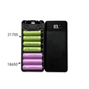 14-section PD fast charging Diy 18650/18700/20700/21700 batteries power bank removable shell case with 4 charging cable (without batteries)