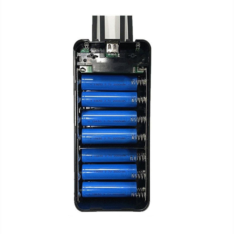 14-section PD fast charging Diy 18650/18700/20700/21700 batteries power bank removable shell case with 4 charging cable (without batteries)