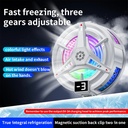 TL07 Semiconductor Phone Cooler 5V3A Powerful Cooling Magnetic & Clip 2-in-1 Digital Display