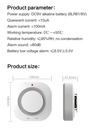 Tuya Wifi 80DB Alarm Fire Smart Smokes sensor Wifi Fire Protection Home Security Alarm Smart Life