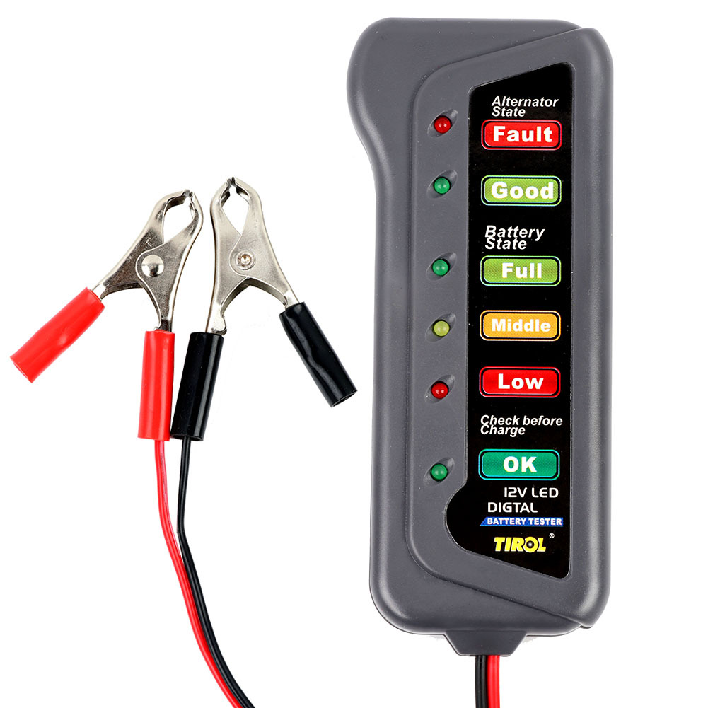 TIROL 12V car battery tester