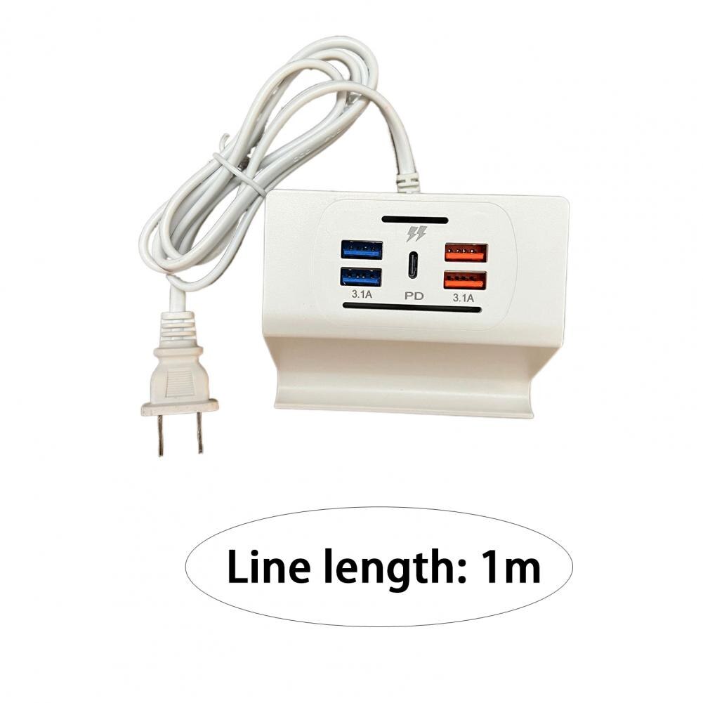 multi-port pd charging head 3.1a fast charging socket with phone stand