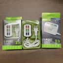 mobile phone universal charger 6usb multi-port charging head plug 3.1a socket