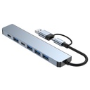 USB3.0+Type-c docking station seven-in-one USB 3.0 hub