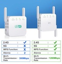 AC1200M Dual Frequency WIFI Network Repeater 5G/2.4G Wireless Signal Extender Amplifier
