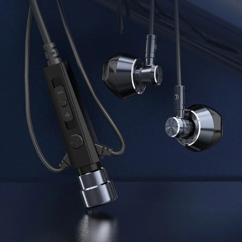 KT-01 HiFi Earphone Wired with Microphone Noise Cancelling In Ear Headset Bass Earbuds for Games Karaoke Live Music