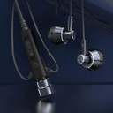 KT-01 HiFi Earphone Wired with Microphone Noise Cancelling In Ear Headset Bass Earbuds for Games Karaoke Live Music