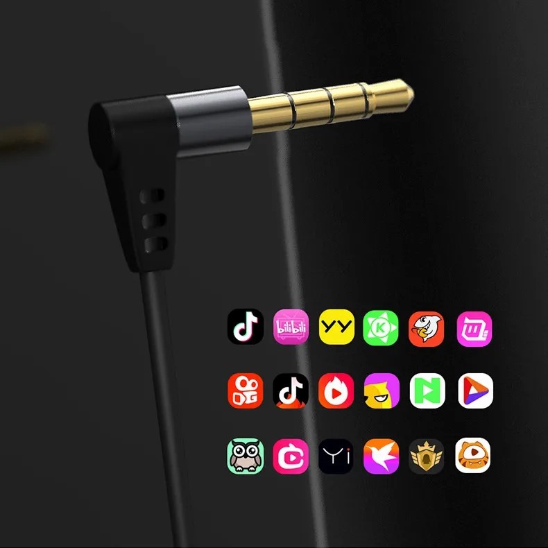 KT-01 HiFi Earphone Wired with Microphone Noise Cancelling In Ear Headset Bass Earbuds for Games Karaoke Live Music