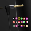 KT-01 HiFi Earphone Wired with Microphone Noise Cancelling In Ear Headset Bass Earbuds for Games Karaoke Live Music
