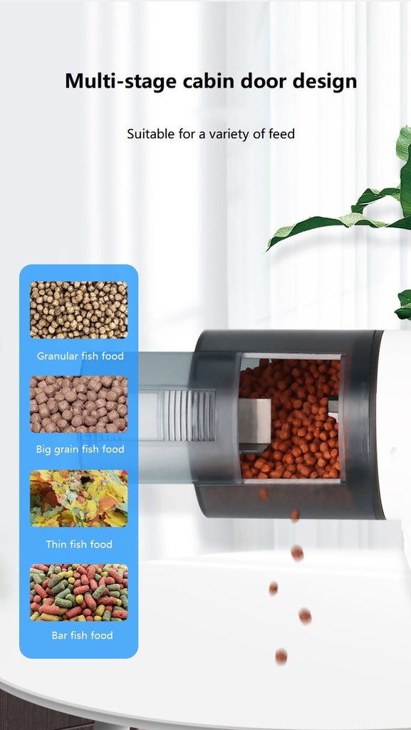 YEE Smart 360 Rotation Adjustable Aquarium Automatic Fish Feeder LCD Display Disassembly-free Timer
