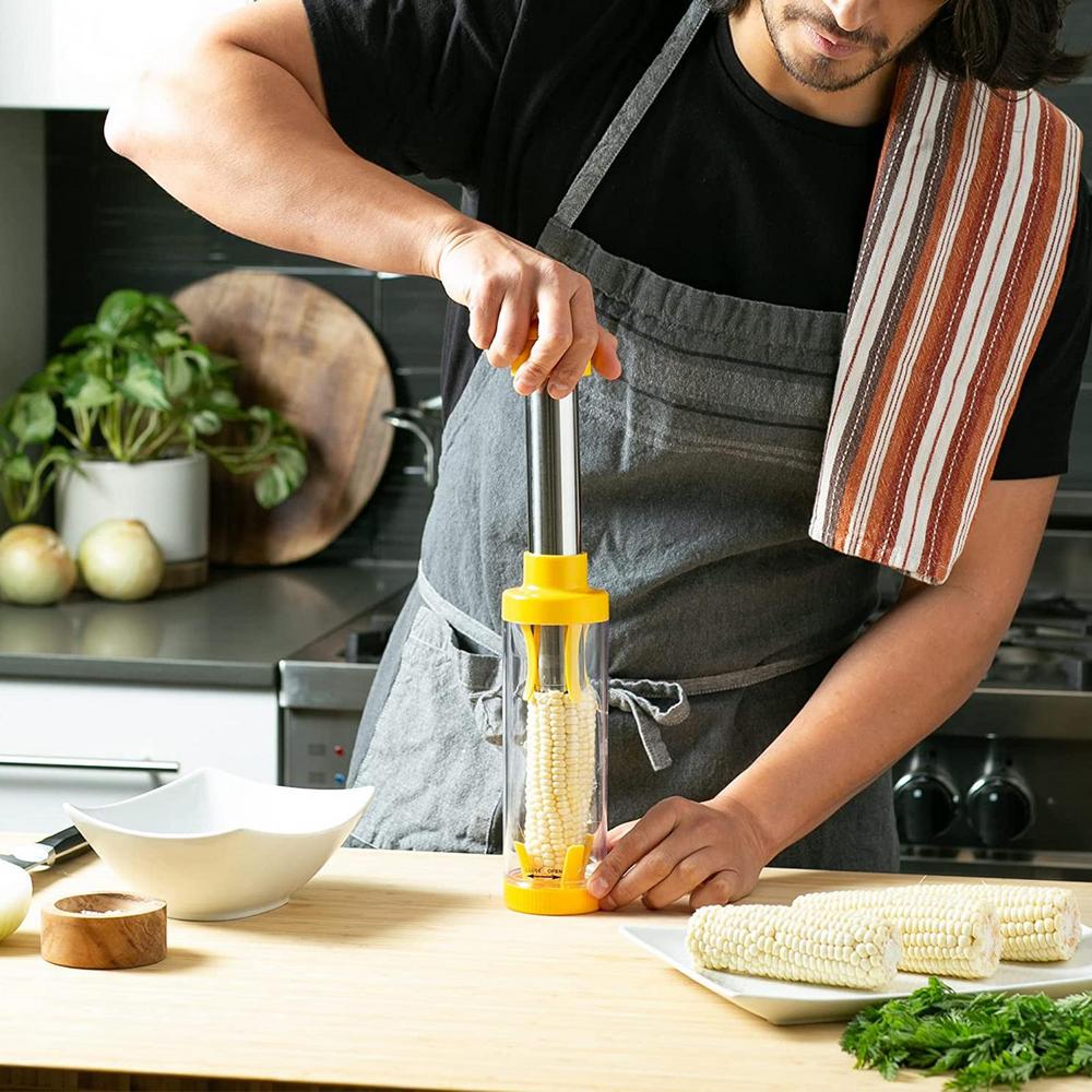 Corn stripper corn peeler corn cutting and peeling