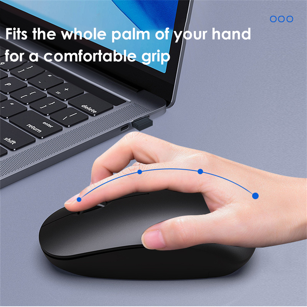 Bluetooth or 2.4G Wireless Mute Mouse No Delay Lightweight High Sensitivity 2.4GHz Wireless Office Mouse