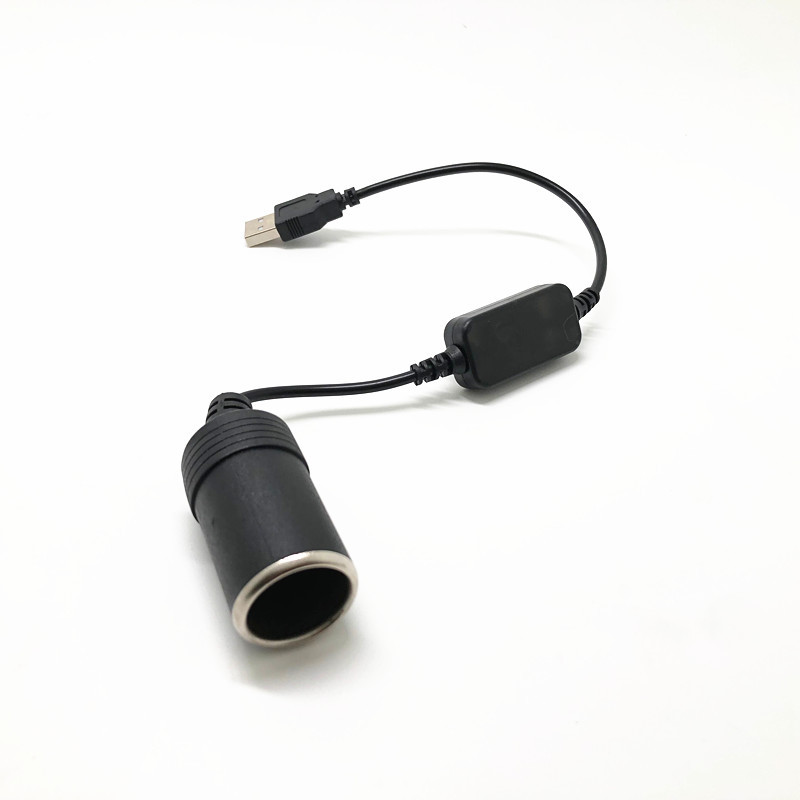 5V 2A USB To 12V Car Plug Socket