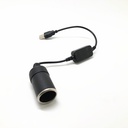 5V 2A USB To 12V Car Plug Socket