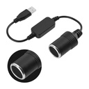 5V 2A USB To 12V Car Plug Socket