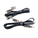 Four-in-one data cable two-to-two PD 100W fast charging cable zinc alloy braided charging cable