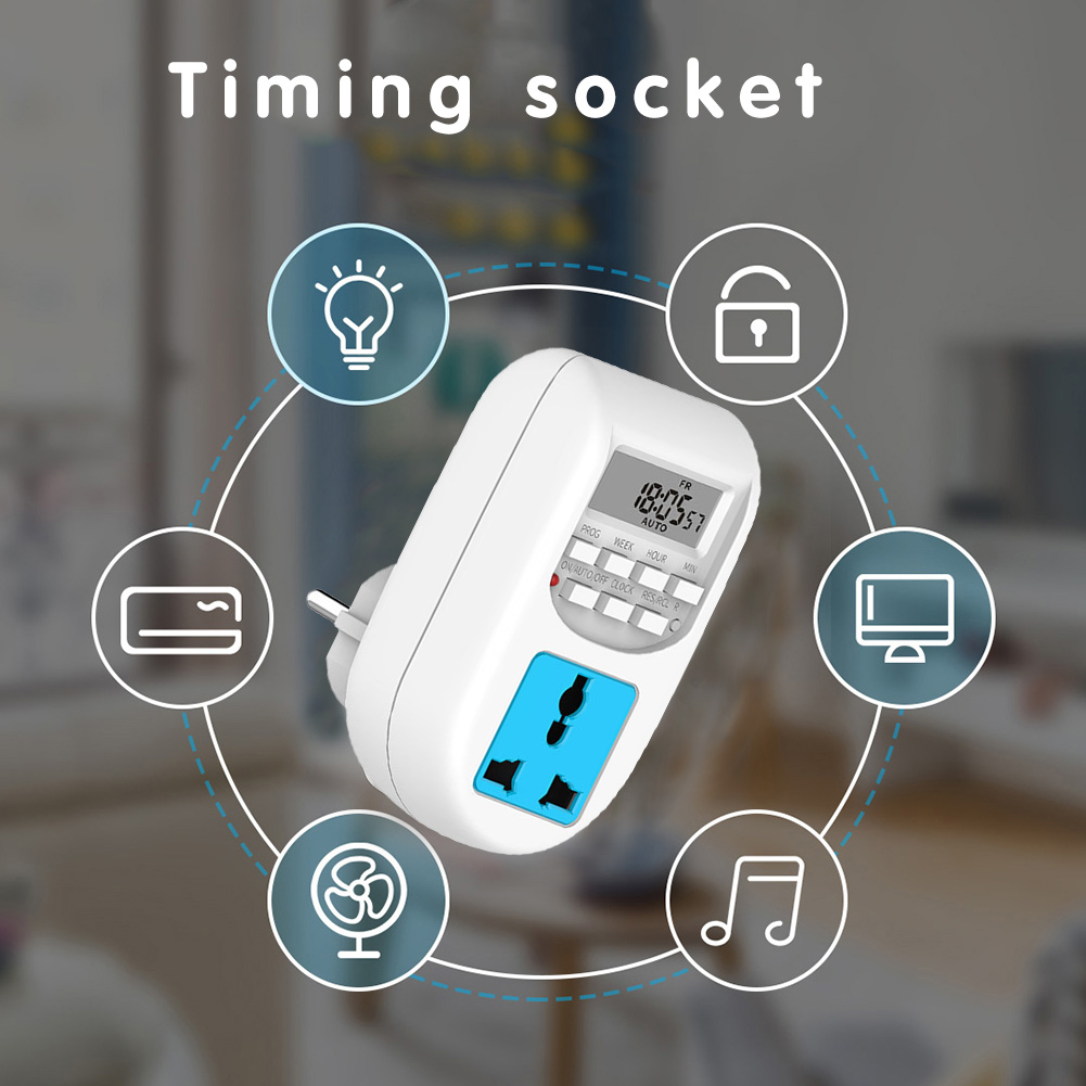 Multi-purpose socket controller timing switch socket digital timer plug