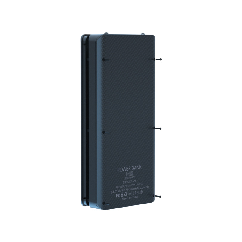 Detachable QC3.0 USB LCD Display DIY 10x18650 Battery Case Power Bank Shell Portable External Box (without battery)