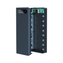 Detachable QC3.0 USB LCD Display DIY 10x18650 Battery Case Power Bank Shell Portable External Box (without battery)