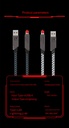 Four-in-one data cable two-to-two PD 100W fast charging cable zinc alloy braided charging cable
