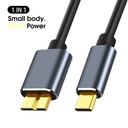 Micro B USB C 3.0 Cable Type-C to USB 3.0 Micro B Connector 5Gbps Cable