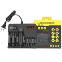 Intelligent multi-slot 3.7V 4.2V lithium battery charger 18650, 26650, 21700, 32650, 14500, 16340,  AA, AAA 9v battery charger