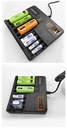 Intelligent multi-slot 3.7V 4.2V lithium battery charger 18650, 26650, 21700, 32650, 14500, 16340,  AA, AAA 9v battery charger