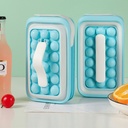 Two-in-one Ice Cube Mold Removable Storage Box Stretched Round Ice Cube Tray Cube Makers DIY Ice Mould